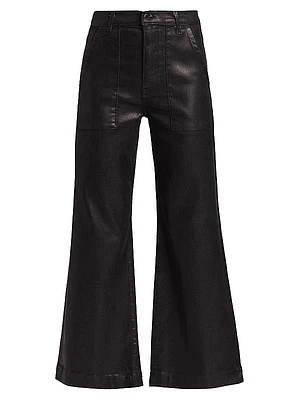 Clifford Cropped Metallic Denim Pants