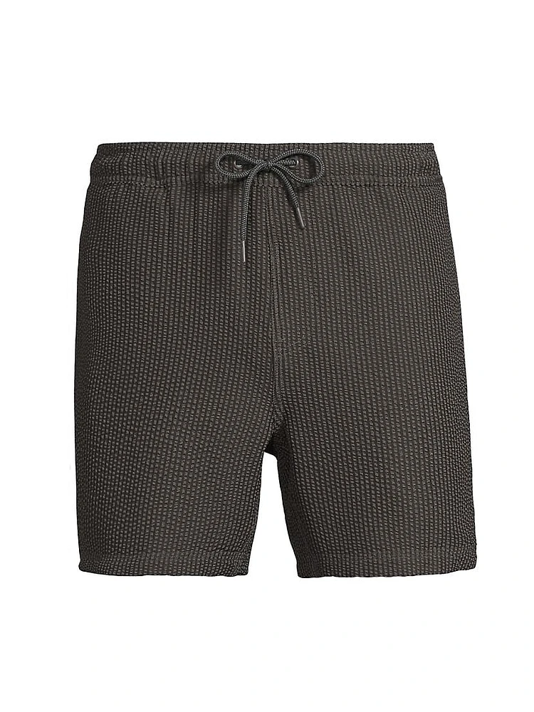 La Brea Seersucker Swim Shorts