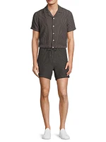 La Brea Seersucker Swim Shorts