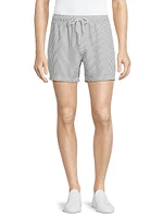 La Brea Striped Seersucker Swim Shorts