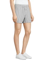 La Brea Striped Seersucker Swim Shorts