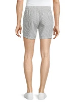 La Brea Striped Seersucker Swim Shorts