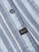 Amalfi Striped Cotton Camp Shirt