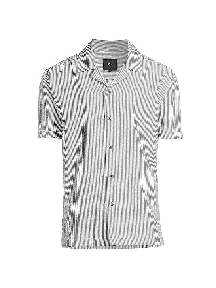 Amalfi Striped Seersucker Camp Shirt