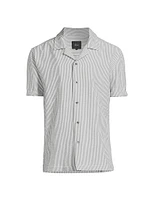 Amalfi Striped Seersucker Camp Shirt