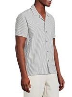 Amalfi Striped Seersucker Camp Shirt