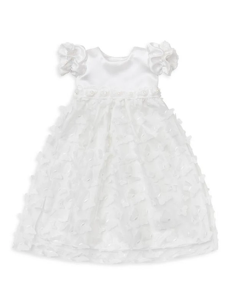 Baby Girl's Butterfly Bliss Gown & Bonnet Set