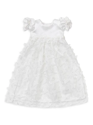 Baby Girl's Butterfly Bliss Gown & Bonnet Set