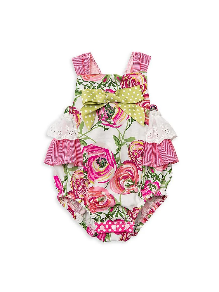 Baby Girl's Blooming Aisle Floral One-Piece Swimsuit