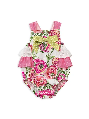 Baby Girl's Blooming Aisle Floral One-Piece Swimsuit