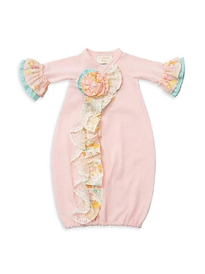 Baby Girl's Sweet Treat Stretch-Cotton Nightgown