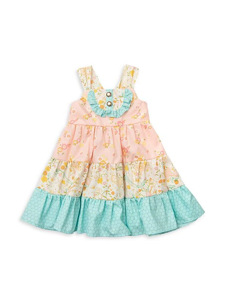 Little Girl's Sweet Treat Floral Cotton Dress