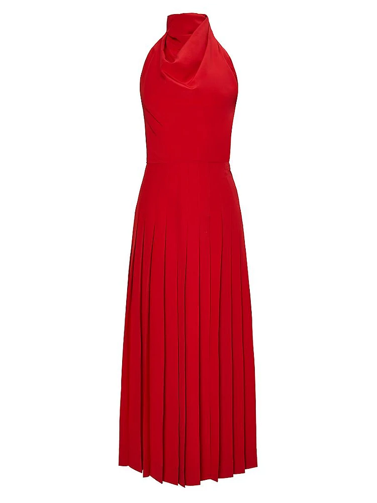 Nathalie Cowl Neck Sleeveless Maxi Dress