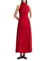 Nathalie Cowl Neck Sleeveless Maxi Dress