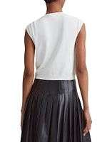 Rinaldi Asymmetric Slash Knit Top