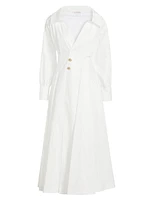 Isabela Cotton-Blend Shirtdress