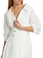 Isabela Cotton-Blend Shirtdress