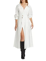 Isabela Cotton-Blend Shirtdress