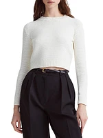 Pogo Cotton-Blend Crop Sweater