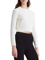 Pogo Cotton-Blend Crop Sweater