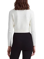 Pogo Cotton-Blend Crop Sweater