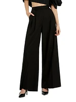 Classic Crepe Wide-Leg Trousers