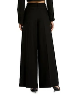 Classic Crepe Wide-Leg Trousers