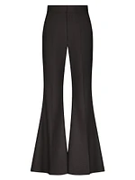 Crepe Flared Trousers