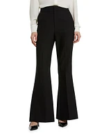 Crepe Flared Trousers