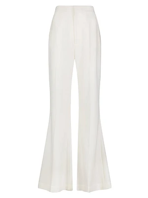 Crepe Flared Trousers