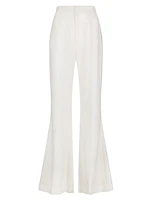 Crepe Flared Trousers