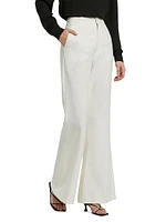 Crepe Flared Trousers