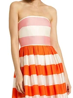 Striped Tiered Maxi Dress