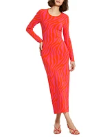 Tonal Zebra Column Dress