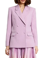 Crêpe Double-Breasted Blazer