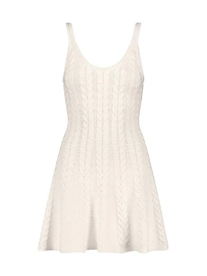 Chunky Cable-Knit Minidress