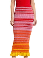 Stripe Body-Con Midi-Dress