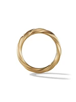 Cable Edge Band Ring in 18K Yellow Gold, 4MM