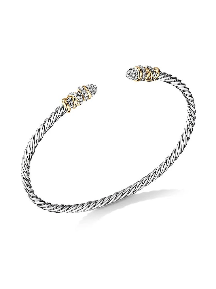 Petite Helena Classic Cable Bracelet in Sterling Silver