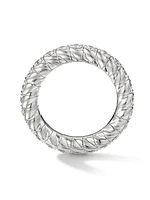 Pavé Stretch Band Ring in 18K White Gold