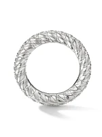 Pavé Stretch Band Ring 18K White Gold