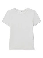 Victoria Rib-Knit Cotton-Blend T-Shirt