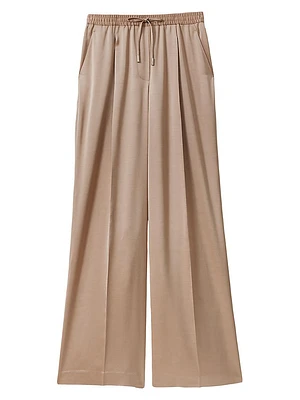 Cole Satin Wide-Leg Pants