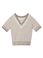 Sadie Knit V-Neck Tee