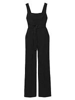 Kim Straight-Leg Belted Jumpsuit