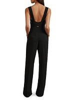 Kim Straight-Leg Belted Jumpsuit