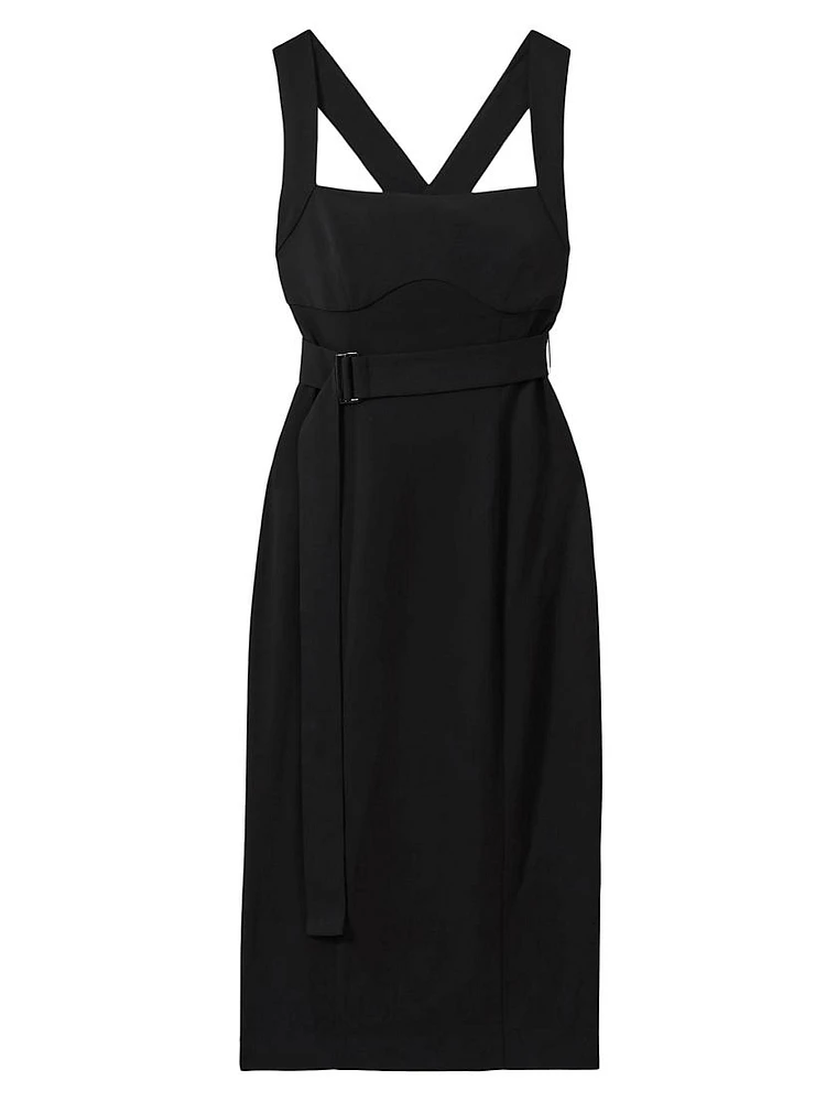 Nylah Belted Strappy Midi-Dress