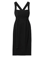 Nylah Belted Strappy Midi-Dress