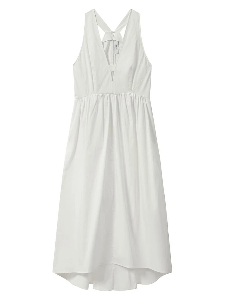 Yana Stretch Cotton Midi-Dress