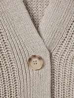 Ariana Cotton-Linen Blend Cardigan